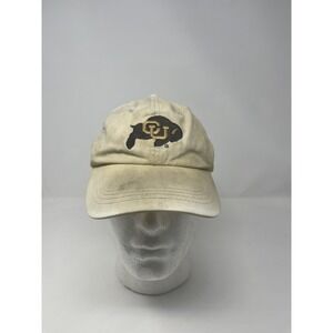 Colorado Buffalos Distressed Off White Strap Back Hat Dad‎ Cap NCAA OSFM